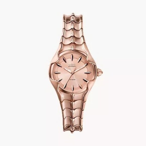 Diesel Vert Three-Hand Rose Gold-Tone Stainless Steel Watch - DZ5604 - Picture 1 of 5